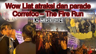 Wow liat devil di correfoc “FIRE RUNS” in Barcelona La merce2024 yuhuu Naga nyemburin api dijalan [upl. by Winther]