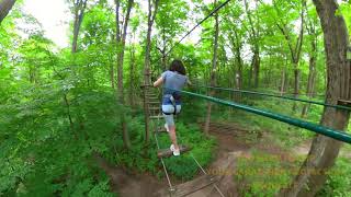 Go Ape Zipline and Adventure Park Indianapolis  Treetop Adventure [upl. by Nirrok833]