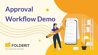 Approval workflow in document management system software Folderit [upl. by Ruff]