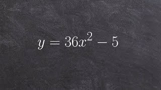 Solve a quadratic by applying the square root method [upl. by Hselin478]