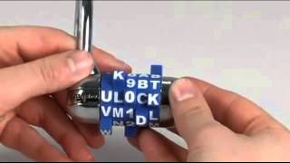 Master Lock Word Dial SetYourOwnCombination Padlock from 101geo [upl. by Leirza]