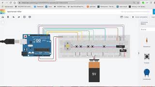 CONTROL DE GIRO Y VELOCIDAD POR PULSADORES ARDUINO [upl. by Nylemaj]