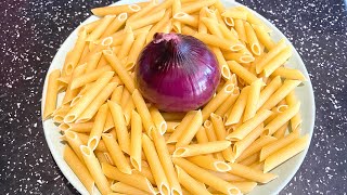 Do you have pasta and onion Inexpensive and delicious recipe pasta all’diavola [upl. by Ahsal]