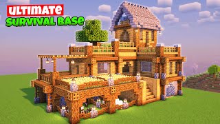 Minecraft Ultimate Survival Base Tutorial🛠️ [upl. by Silvan391]