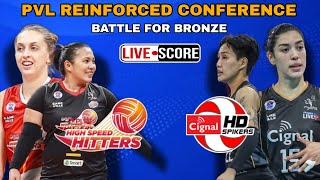 PLDT vs Cignal HD  PVL Reinforced Conference Battle For Bronze Live Scoreboard [upl. by Sible616]