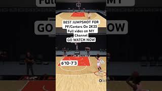 Best Jumpshot for Big Men in NBA 2K25 [upl. by Akieluz]