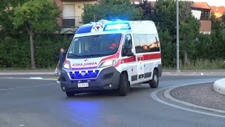 NewAmbulanza CRI Cesenatico in emergenza  Italian Red Cross ambulance in emergency [upl. by Anrev]