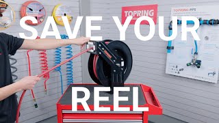 How To Adjust the Spring Tension of A Hose Reel [upl. by Aitenev775]