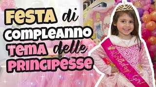 Festa compleanno di Janis con le Principesse Disney [upl. by Fraase]