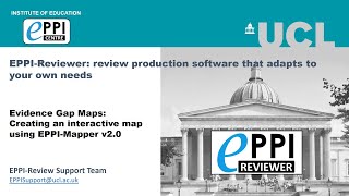 Creating an interactive evidence gap map using EPPIMapper v20 [upl. by The]