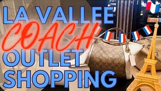 COACH OUTLET SHOPPING AT LA VALLEE VILLAGE PARIS  MASSIVE DISCOUNTS SO COME SHOP WITH ME [upl. by Vaios521]