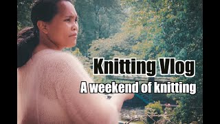 DAILY KNITTING VLOG  A weekend of knitting  🇬🇧 SUB [upl. by Joline803]