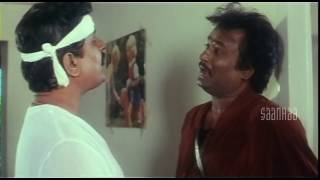 Rajinikanth and Visu Comedy  Mannan Tamil Movie  Rajinikanth  Vijayashanthi  Kushboo [upl. by Ahsinik802]