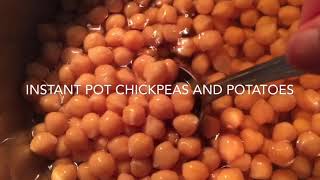 Instant Pot Chickpeas and Potatoes PIP Cooking  2 Lunch Ideas  10 minutes [upl. by Chanda]