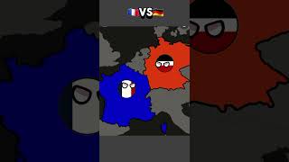 France vs Germany maping wars countryballs history viralshorts [upl. by Pacian528]