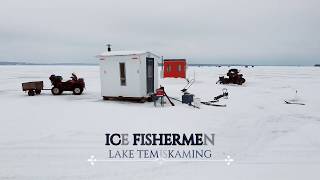 Ice Fishing Huts Lake Temiskaming 2020 [upl. by Dinah253]