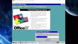 How to install Office 97 [upl. by Anaerda539]