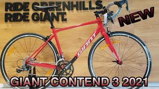 2021 GIANT CONTEND 3  AFFORDABLE GIANT ROAD BIKE [upl. by Pedaiah]