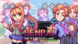 Monika meets Senpai Senpai but its a Monika and Senpai Cover [upl. by Akimed893]