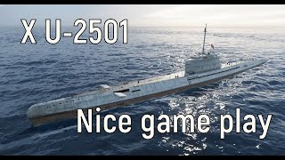 World of Warships  U2501 nice game play [upl. by Proffitt]