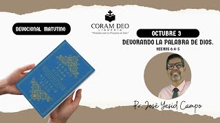 DEVORANDO LA PALABRA DE DIOS  Octubre 03  Devocional Matutino Verdad Para Vivir [upl. by Akinet]