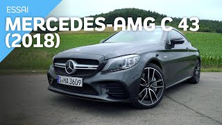 Essai MercedesAMG C 43 Coupé 2018  Athlète du quotidien [upl. by Aierb]