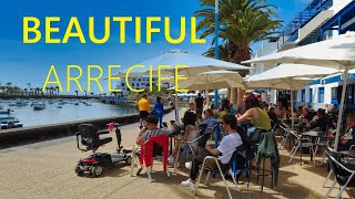 Arrecife LANZAROTE Spain 2024 🇪🇸 🔴 NEW Walking Tour in Canary Islands 4K UHD [upl. by Lela]