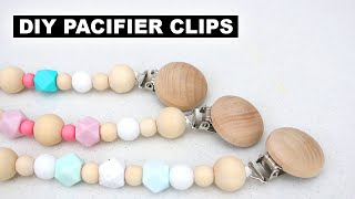 How to Make Silicone Pacifier Clips  DIY Tutorial  Jenelle Nicole [upl. by Nolat]