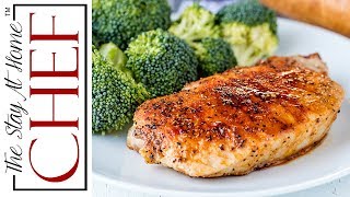 How to Make Easy Baked Pork Chops  The Stay At Home Chef [upl. by Euqilegna190]