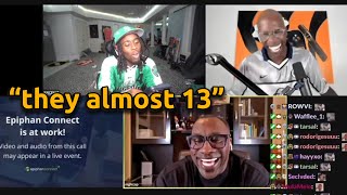 Moxy Dies Laughing at Kai Cenat shows Shannon Sharpe his highlights against kids [upl. by Leanne529]