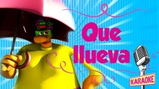 KARAOKE Que Llueva con Letra [upl. by Eicats770]