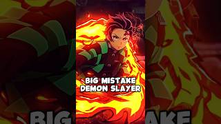 Biggest Mistake in Demon SLAYER  anime demonslayer shorts [upl. by Newberry634]