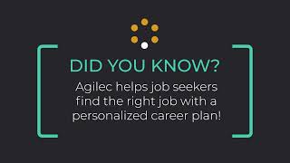 Agilec Employment Services for Job Seekers  Personalized Career Planning [upl. by Inihor901]