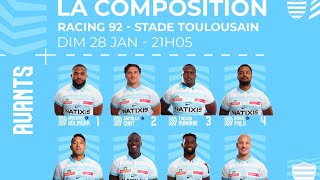 Racing 92 vs Stade Toulousain Top 14 Rd 14 2024  English Commentary [upl. by Tillman]