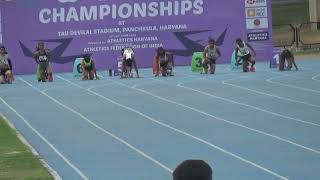 100M Run Womens Final 63rd National Inter State Athletics Championship 2024 Panchkula Haryana [upl. by Nealey]