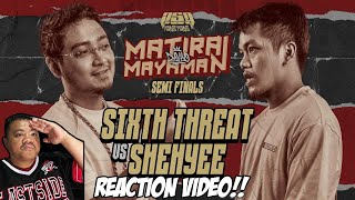 SIXTH THREAT vs SHEHYEE  Reaction Video  Tito Shernan GRABE WASAKAN [upl. by Amend]