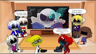 Past Undertale react to GAME OVER [upl. by Erreipnaej]