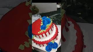 2step flower cake decoration cakeideas shorts viralvideo trending cakeideas reels instagram [upl. by Lancey]