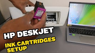 HP Deskjet 2710e Ink Cartridge Setup [upl. by Joshia]