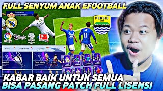 AKHIRNYA KITA BISA PASANG PATCH DI EFOOTBALL 2023 MOBILE SEMUA TIM amp LIGA JADI LISENSI [upl. by Nura]