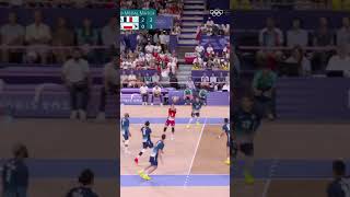 Jean Patry and France’s men’s volleyball team fought hard for their win on home turf at Paris2024 [upl. by Summer375]