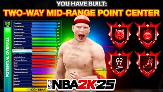 BEST 2WAY MIDRANGE POINT CENTER IN NBA 2K25 [upl. by Ecirehc]