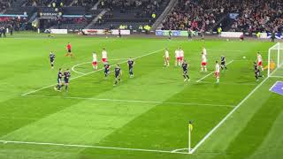 Scotland Goal Kieran Tierney  Scotland 1 v 1 Poland Hampden Park Glasgow  Football  24032022 [upl. by Baras165]