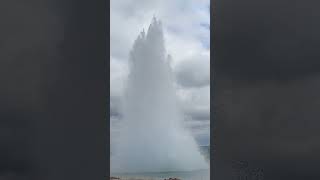 Strokkur Geysir travel iceland geysir nature [upl. by Chilton535]