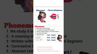 what is phone phonemes and allophone and difference between them [upl. by Nnel]