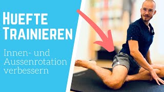 Hüftmobilität Übungen für die Innenrotation und Außenrotation [upl. by Aratihc]