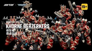 Joytoy 118 Warhammer 40K World Eaters Khorne Berzerkers [upl. by Trebbor]