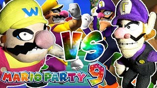 ABM Mario Party 9 STEP IT UP  Wario Vs Waluigi Gameplay Match  HD [upl. by Lever210]