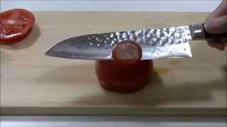 Cuchillo Japones Damasco Santoku [upl. by Kelula]