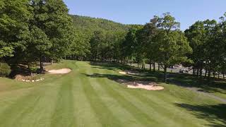 Massanutten Resort Mountain Greens Hole 9 Aerial View [upl. by Emirac]